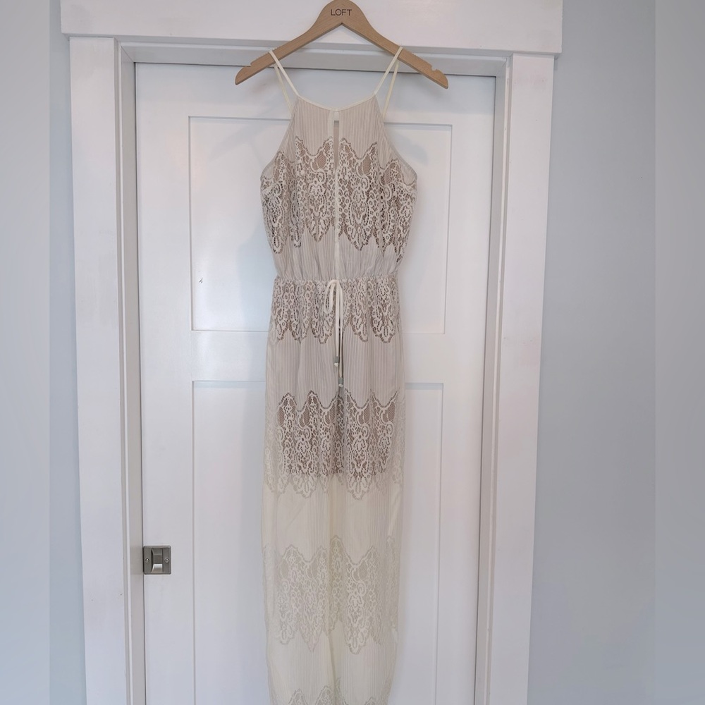 Bar III - white lace dress - small
